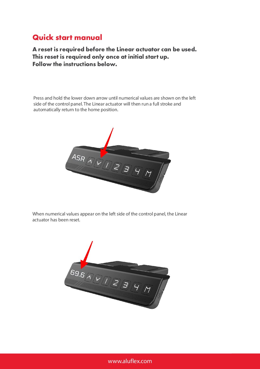 Quick start manual - Linear Actuator » AluFlex Group