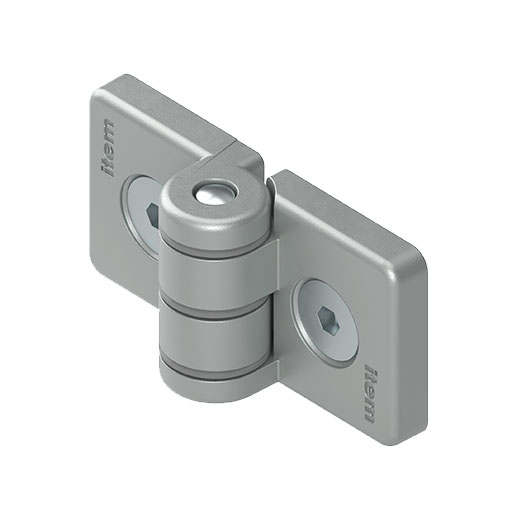 Hinge 8/8 40 Zn ESD, matt chrome-plated - Image 2