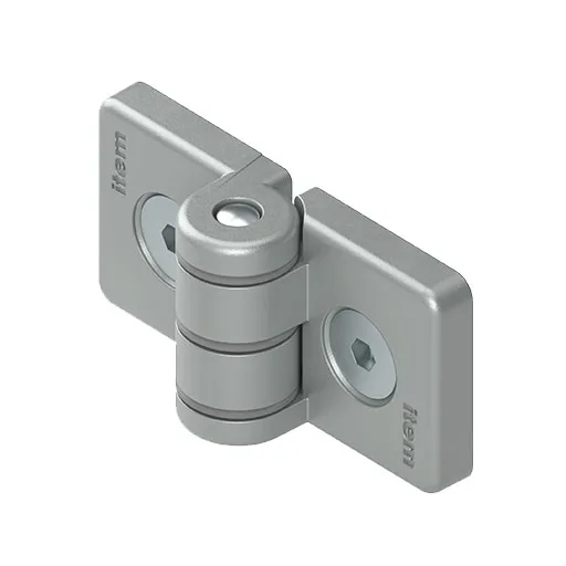 Hinge 8/8 40 Zn ESD, matt chrome-plated - Image 2
