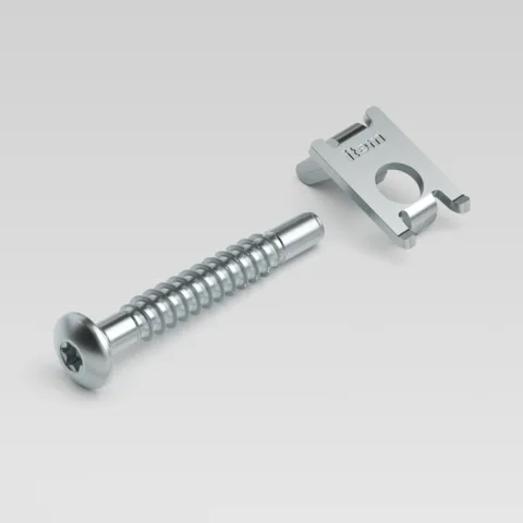 Standard-Fastening Set KH 8, one-sided, bright zinc-plated