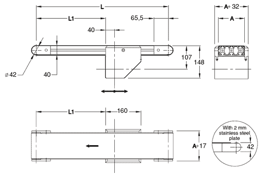 Elcom Conveyor 40 Flat belt Central drive - Image 2