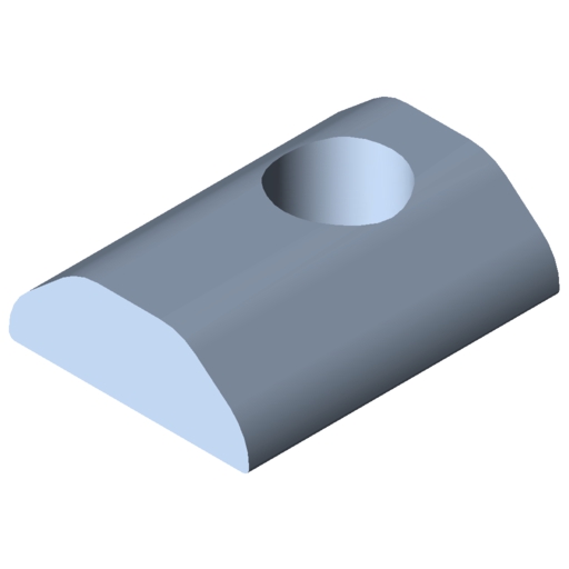 TSlot Nut 8 St M8, heavyduty, bright zincplated » AluFlex Group