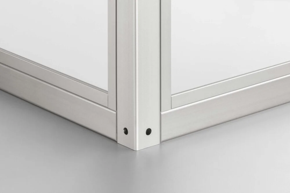 Panel-Clamping Strip 8 6-8mm, grey similar to RAL 7042