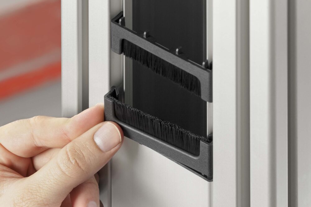 Cable Entry Protector K76 with Sealing Brush, black » AluFlex Group