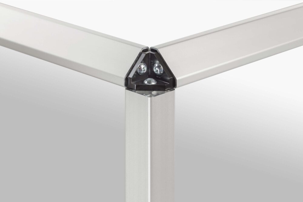 Fastening Set 8 40x40-2x45°, black » AluFlex Group