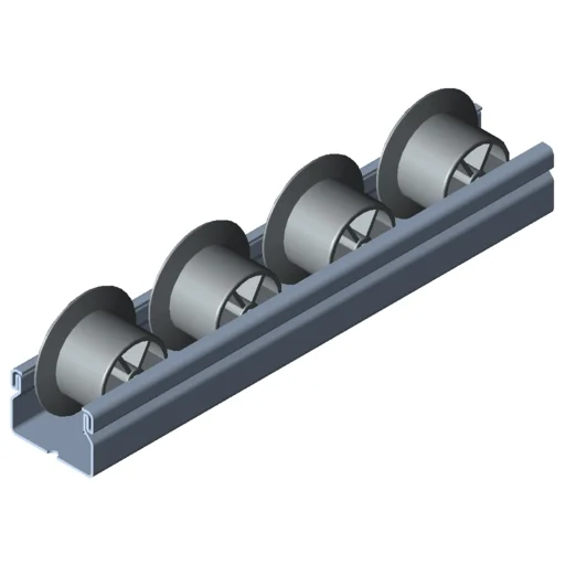 Roller Conveyor St D30 with Flanged Wheel, grey similar to RAL 7042 - Bilde 2