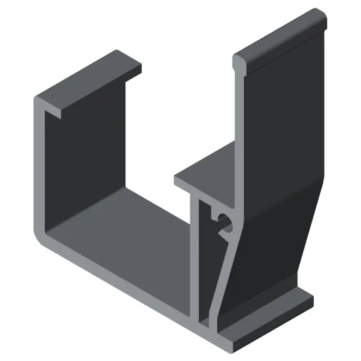 Roller Conveyor St Guide Rail e 32, grey similar to RAL 7042 - Billede 3