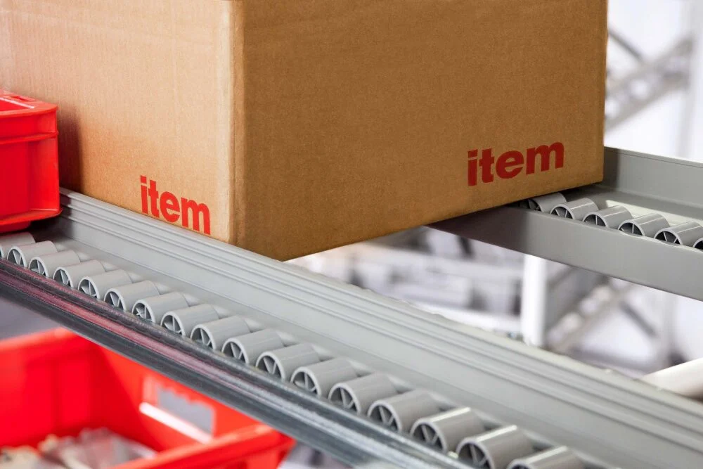 Roller Conveyor St Guide Rail z, grey similar to RAL 7042