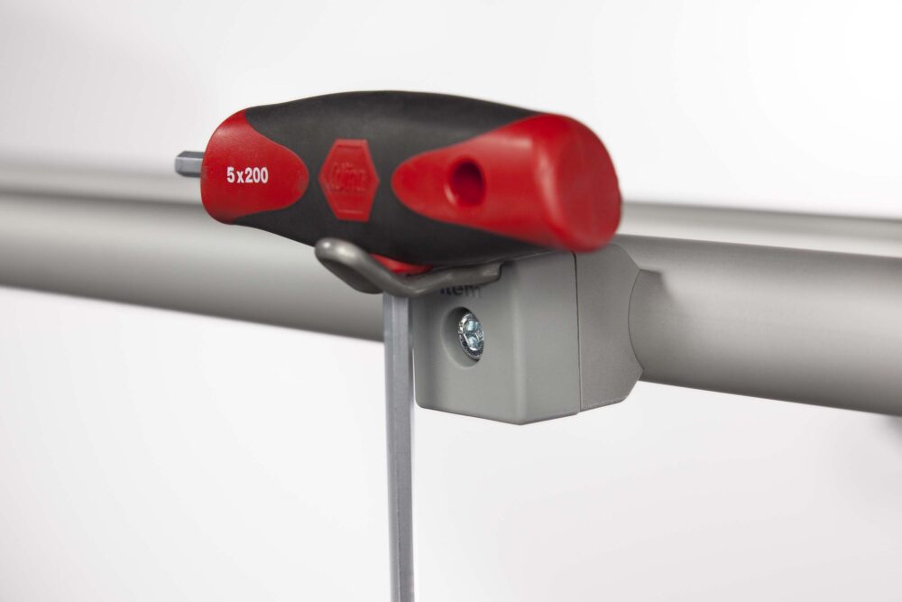 Hook And Holder Adapter D30 Grey Aluflex Group