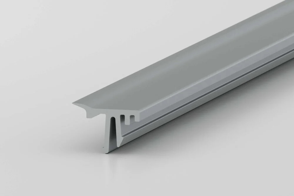 Panel-Clamping Strip 8 4-6mm, grey similar to RAL 7042