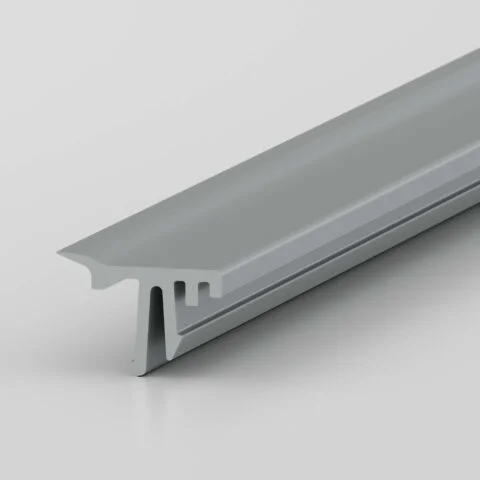 Panel-Clamping Strip 8 4-6mm, grey similar to RAL 7042