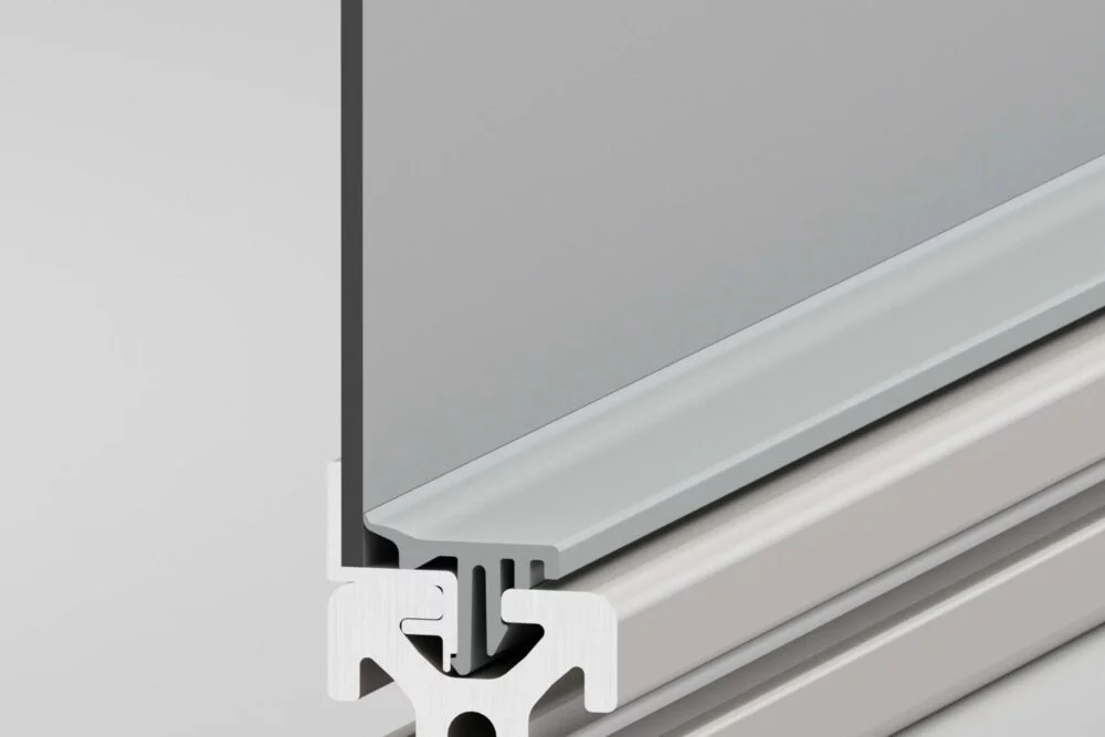 Panel-Clamping Strip 8 4-6mm, grey similar to RAL 7042 - Pilt 3
