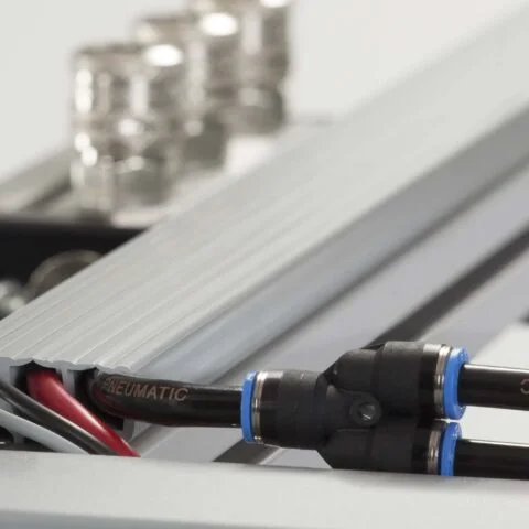 Cable Guide Profile 8 40x16, grey similar to RAL 7042