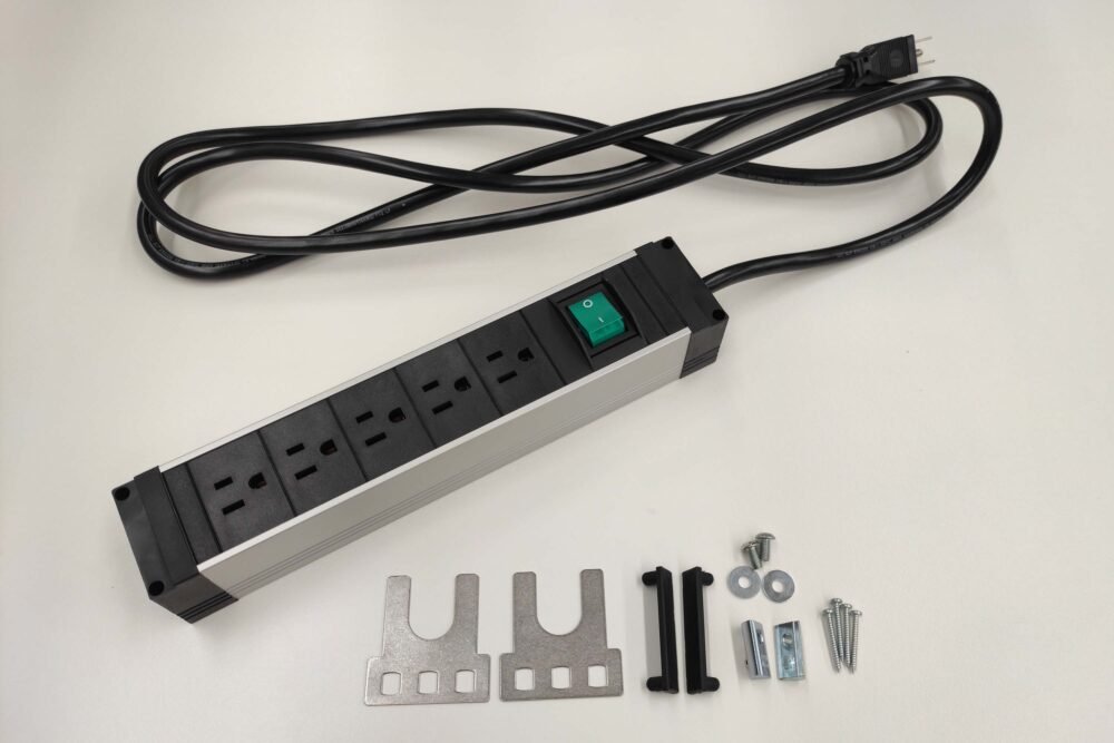 Multi-Socket Power Strip, 5 outlet, with conventional power cord US ...