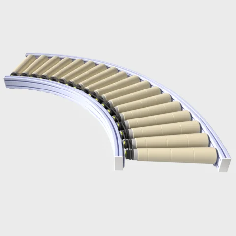 Roller conveyor 24V 90°poly-V