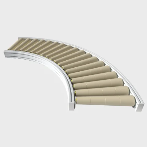 Roller conveyor non driven 90°